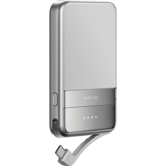 ECOFLOW Rapid 5000 Powerbank 5000 mAh Magsafe, Qi Wireless Charging Li-ion USB-C, Wireless Charging Zilver