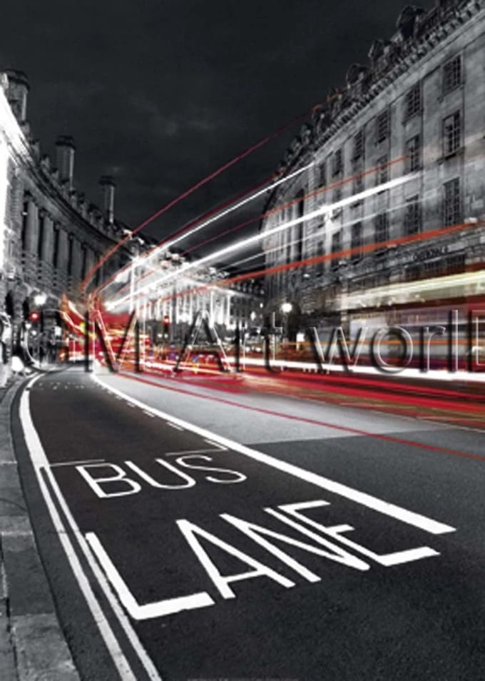 Kunstdruk Jean-Jacques Bernier - Bus Lane 50x70cm