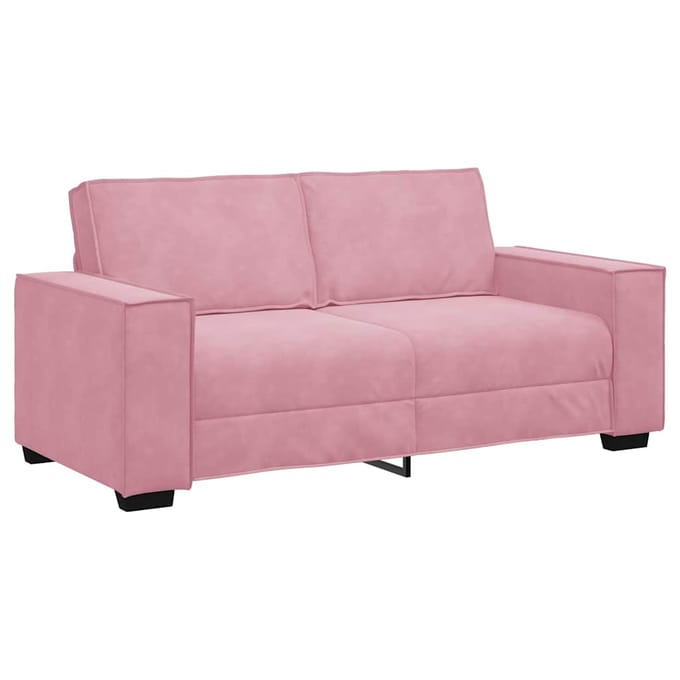 vidaXL - Tweezitsbank - 180x78x84 - cm - fluweel - roze