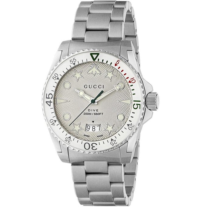 Gucci YA136336 Unisex Dive roestvrij stalen horloge