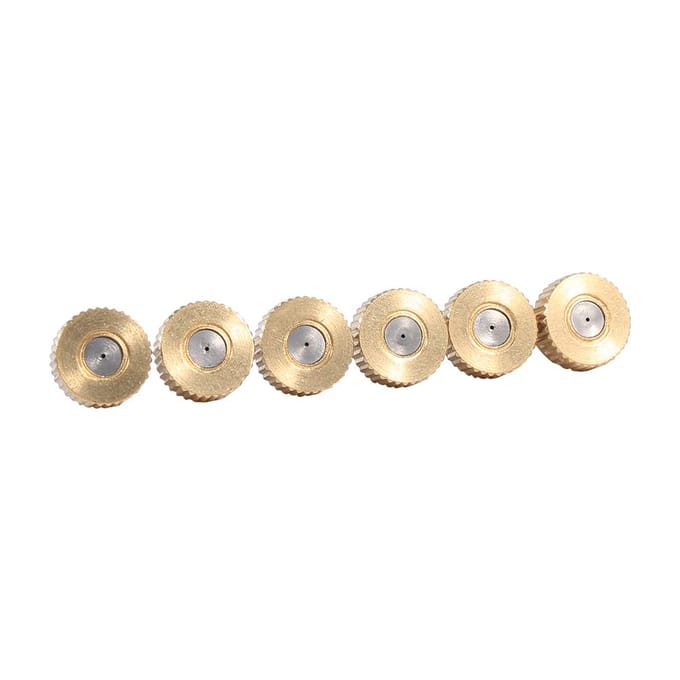 Messing Vernevelmondstukken voor Koelsysteem  (0,4 mm) 10/24 UNC Tuin 20 stuks beige