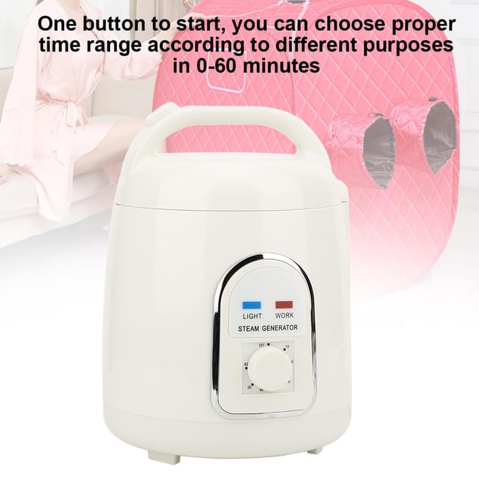 1.5L Explosieveilige Sauna's Spa Stoomgenerator Apparaten Stoompot Machines Verdamper Gereedschap white