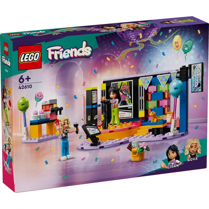 LEGO 42610 Friends Karaoke muziekfeestje Speelgoed Rollenspellen Set met Mini Poppetjes