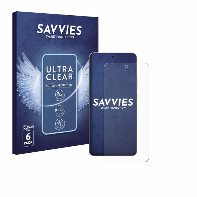 Savvies - Screenprotector voor OnePlus Nord CE 5 - Folie Beschermfolie transparant 6 Stuks