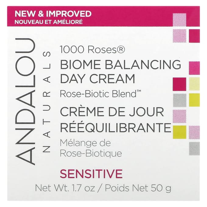 1000 Rozen, Biome Balancing Dagcrème, Gevoelig, 50G (17 Oz) white