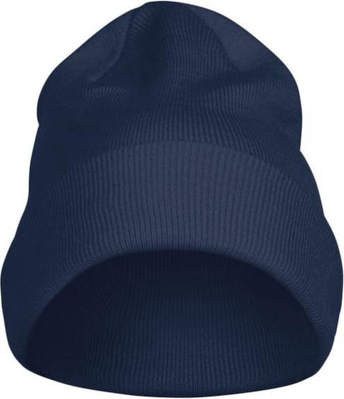 Printer Beanie - Muts - Unisex - dames - heren - Marine - one size - skimuts
