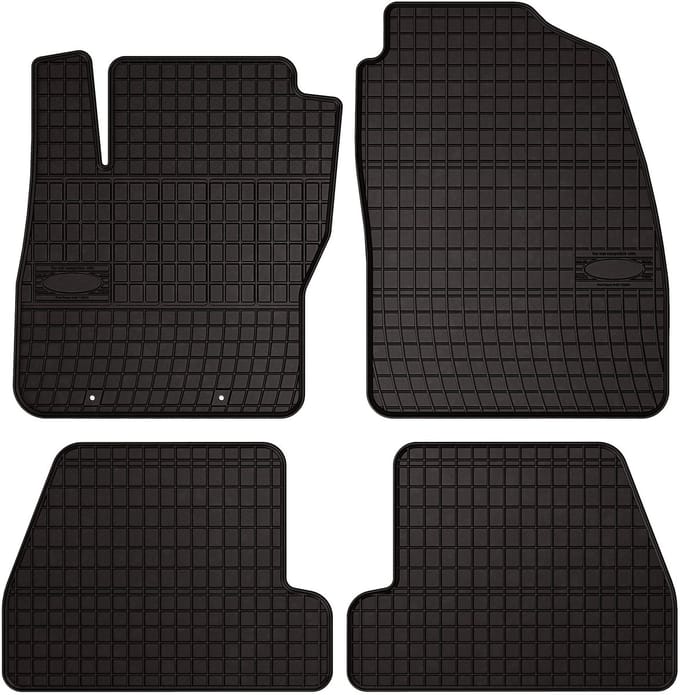 Wielganizator SolidPRO Serie - Rubber Autodywanen - Ford Focus MK2 - Zwarte Kleur - Exacte Pasvorm