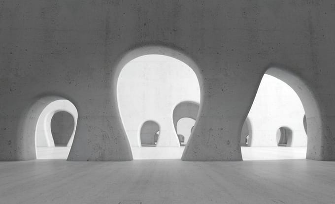 Abstract Modern Architecture Photo Wallcovering