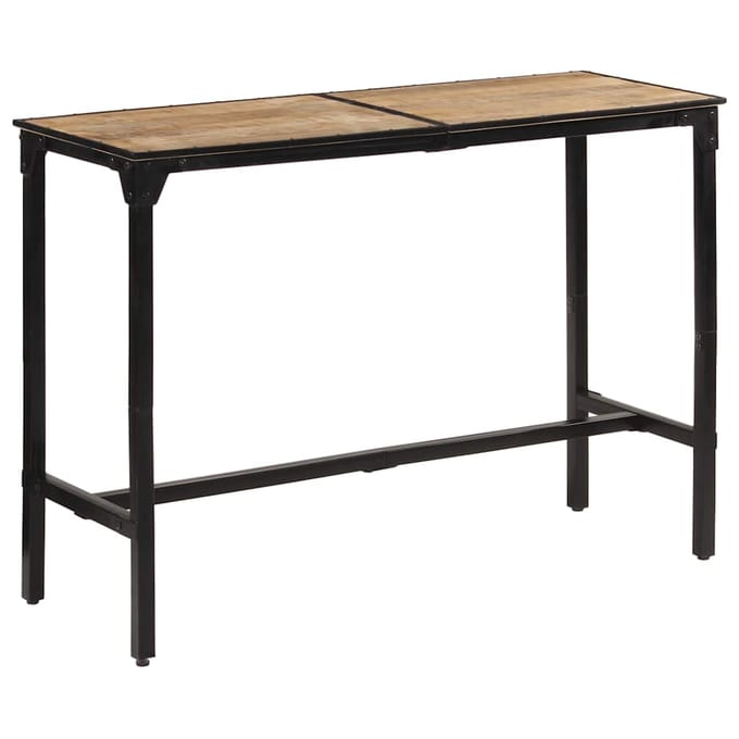 vidaxl Bartafel 150x55x107 cm massief ruw mangohout