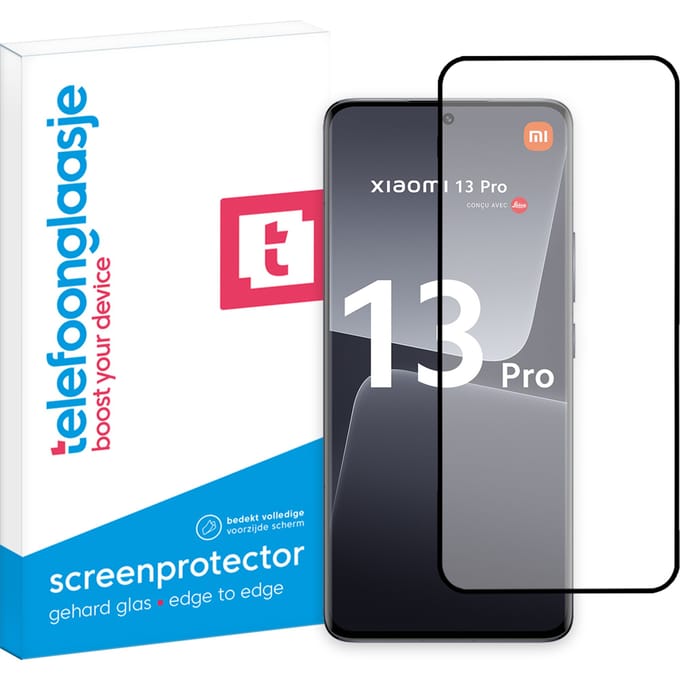 Xiaomi 13 Pro screenprotector gehard glas Edge to Edge