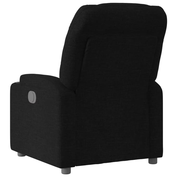 vidaXL - Relaxfauteuil - Zwarte - Stof