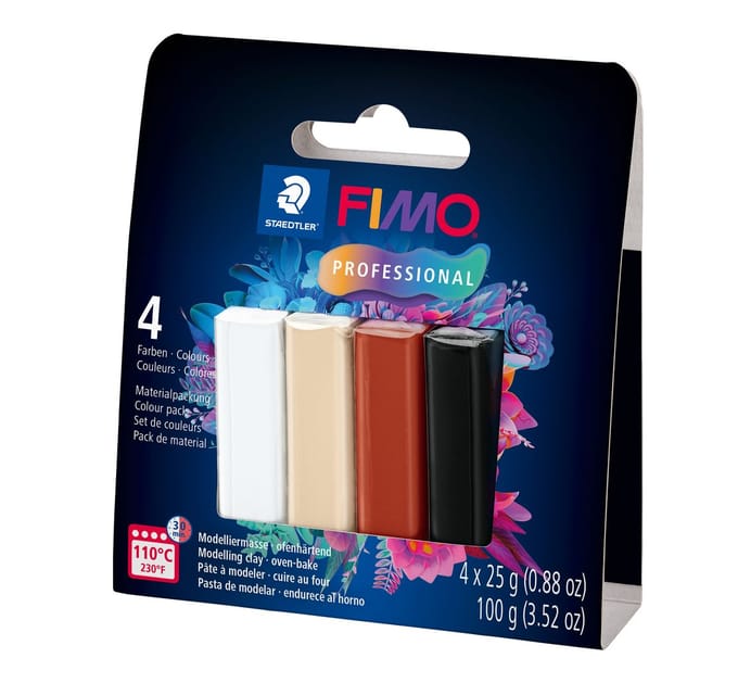 FIMO Professioneel materiaalpakket, 4 kleuren - Natural Colours