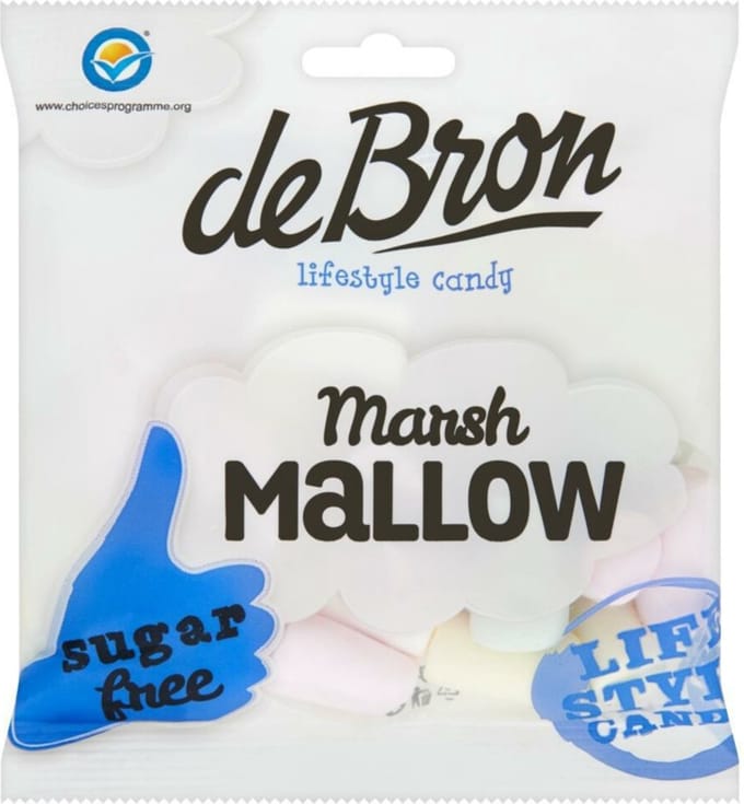 De Bron Marshmellow Suikervrij 12 x 75GR - Voordeelverpakking
