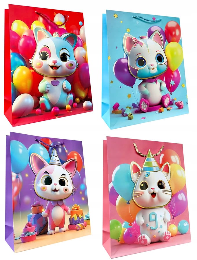 Decoratieve Cadeaus 18x23x10cm Kattenmotief - 1 Stuk