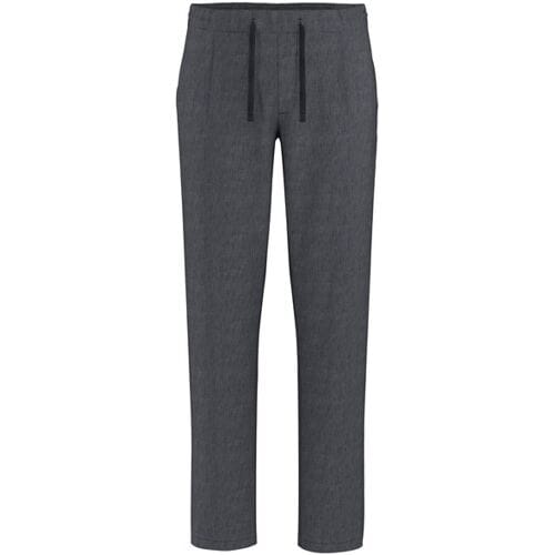 ESMARA MEN Heren broek met linnen (Grijs, S)