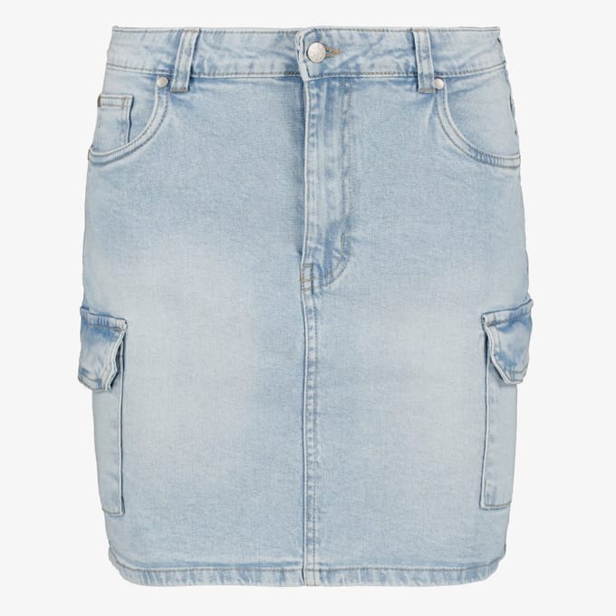 TwoDay cargo dames spijkerrok lichtblauw - Maat XS