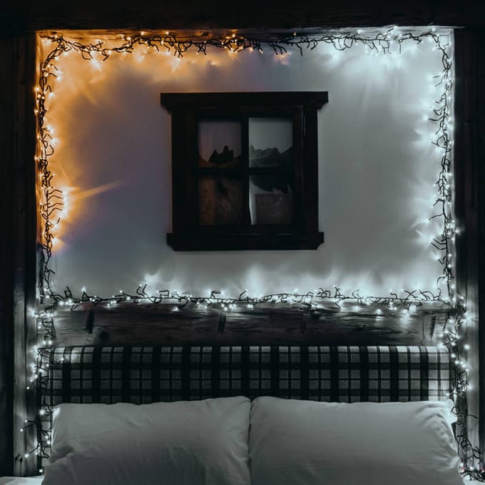 Twinkly clusterverlichting met app met 400 LED lampjes warm wit / koud wit 6 m