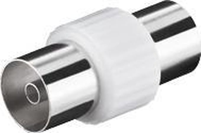 Goobay Coax-adapter: coax-contrastekker > coax-contrastekker, bulkverpakking