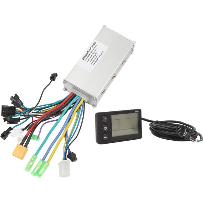 Elektrische Fiets Controller Set 36V 48V 60V 500W 28A Borstelloze 3 Modes Controller 866 LCD Display Paneel white