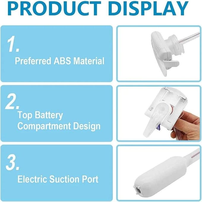 Pompe d'aspiration de paille à boire, distributeur automatique de boissons, robinet magique, pompe à eau anti-déversement, distributeur de bricolage blanc