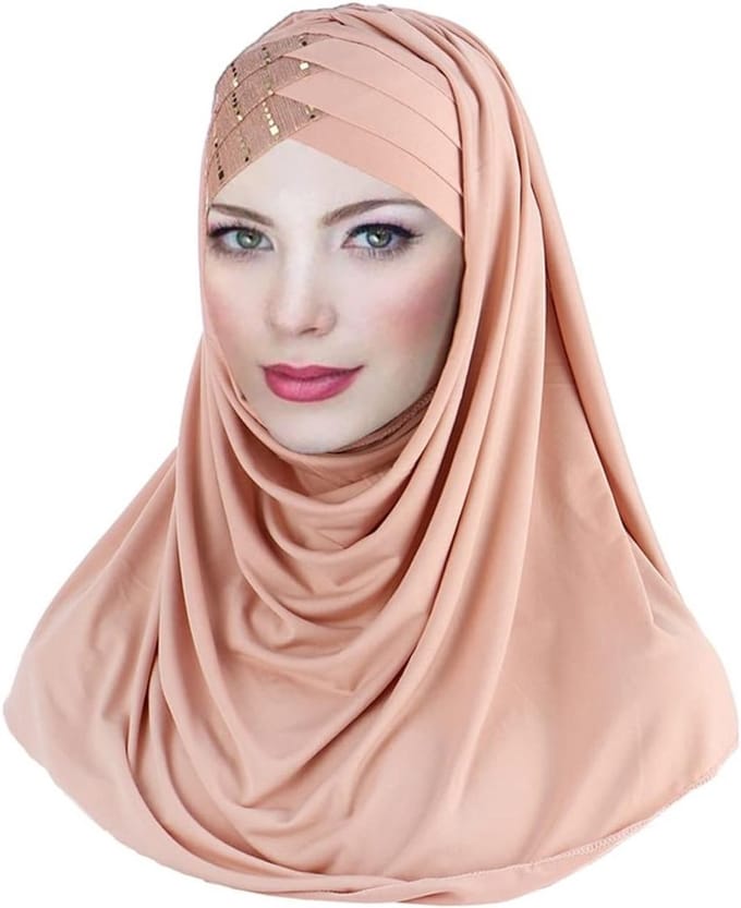 Elegante Dames Sjaals en Wraps van Polyester - Elastische Hoofddoek, Winddicht en Warm