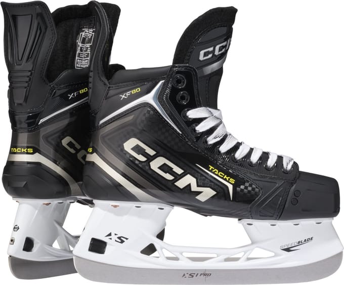 CCM - Tacks XF80 IJshockeyschaatsen - Heren - Zwart - Regular - Sr 7.0 (42 EU)