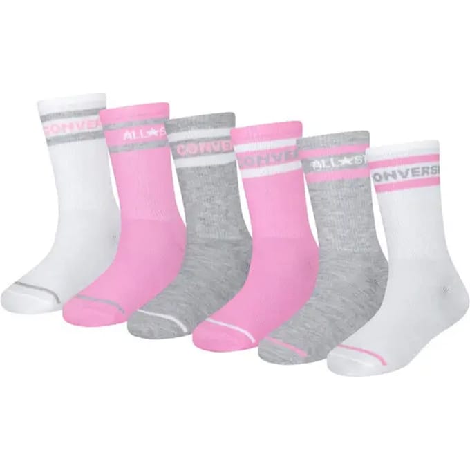 Kindersokken Converse CHN Basic Wordmark Crew (x6)