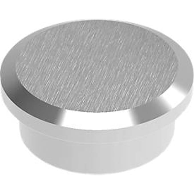 MAUL Magneet rond 1 stuk 8 kg staal metaal Neodymium Ø 2.2 x 0.9 cm zilver