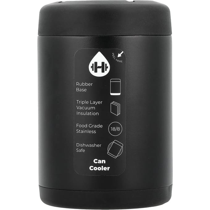 Refroidisseur de canette standard, Noir, 12 oz gray