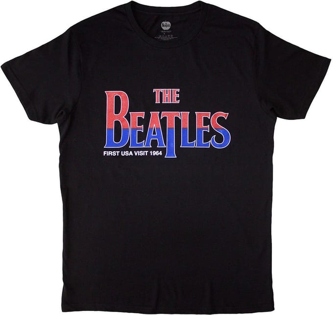 The Beatles - First USA Visit Heren T-shirt - M - Zwart
