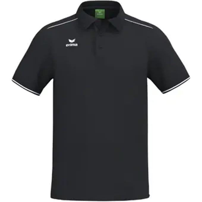Erima Cmpt 3 Wings Polo Heren - Zwart / Wit | Maat: M