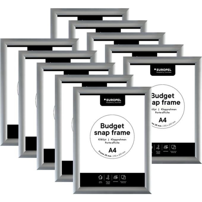 Kliklijst Europel - 10 stuks - Budget - A4 - 21 x 29,7 cm - 25mm frame