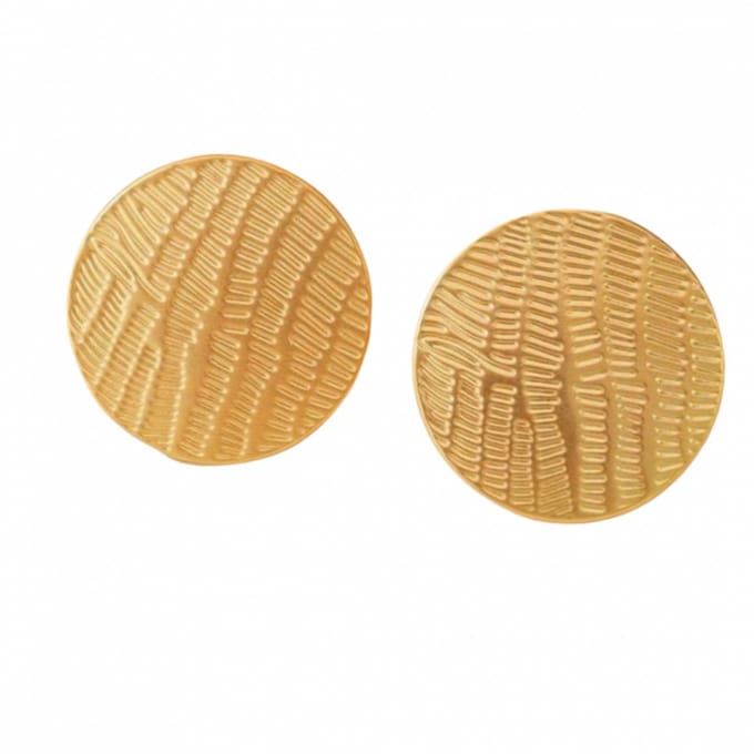 Clip oorbellen -goudkleurig -2 cm- geen gaatje- Charme Bijoux