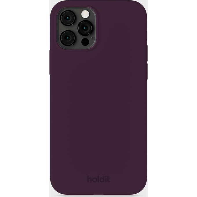 Holdit Silicone Case geschikt voor Apple iPhone 12 / 12 Pro - Deep Plum