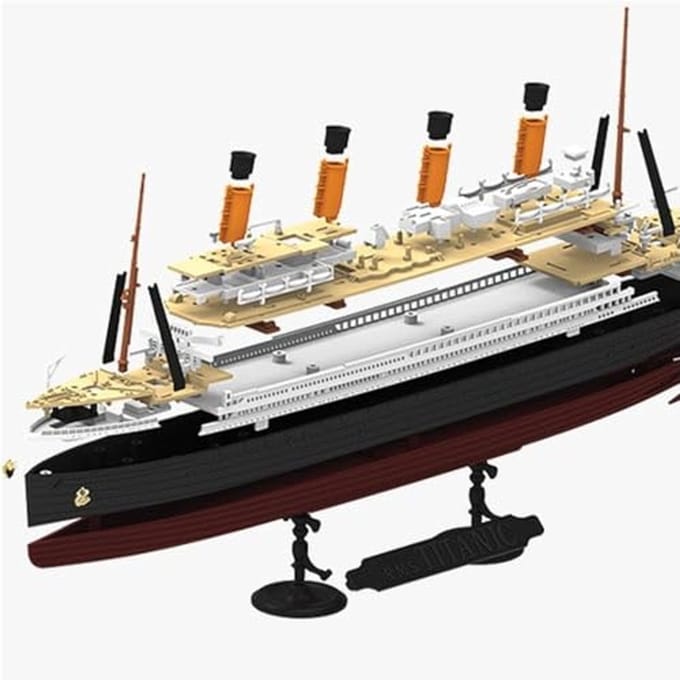 Modelbouwset RMS Titanic - 1/1000 schaal, verschillende maten