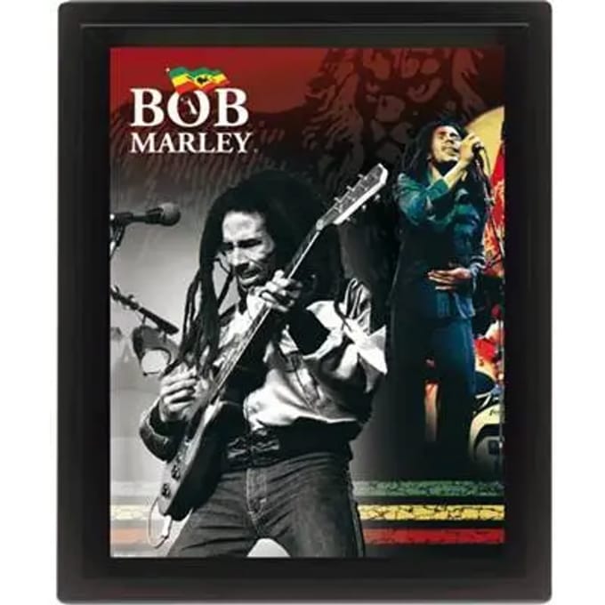 3d lenticulair frame Pyramid Bob Marley
