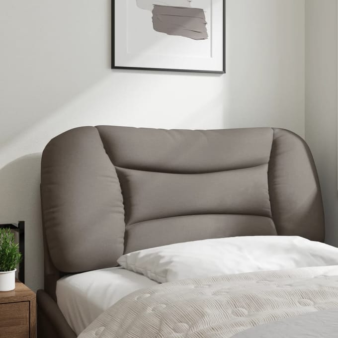 vidaXL - Hoofdbordkussen - "Hvar" - 80 - cm - stof - taupe