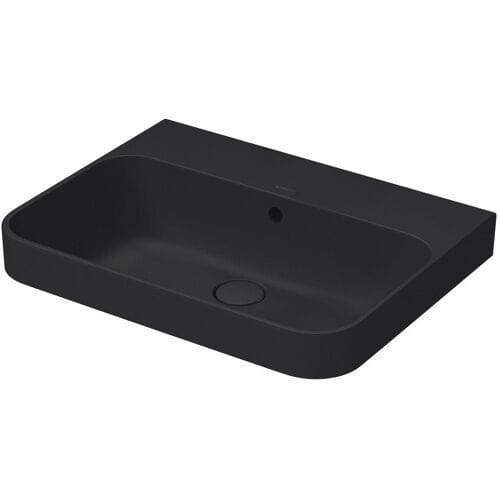 Duravit Happy D.2 Plus countertop sink 60 cm anthracite matt, with overflow, without tap hole 2360601360