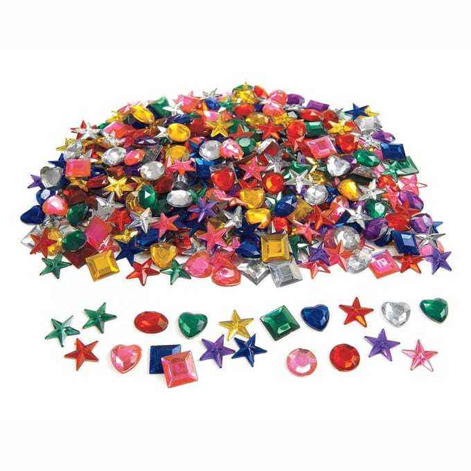Colorations - Glitter Strasstenen Vormen, 570st..