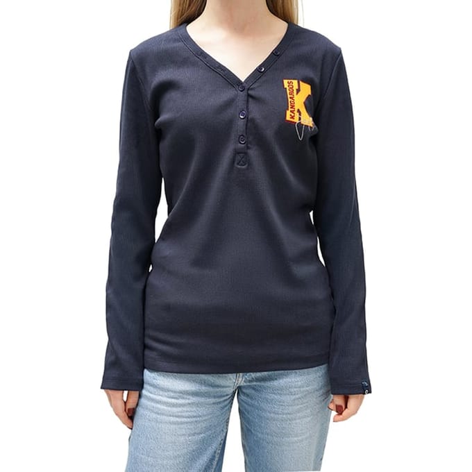 KangaRoos Rosaly Lt Baltic/white Größe: M | Longsleeves Outlet | Damen | Weiß