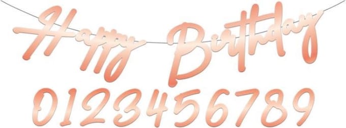 Folat - Letterslinger Elegant Lush Blush 14cm - 1 meter