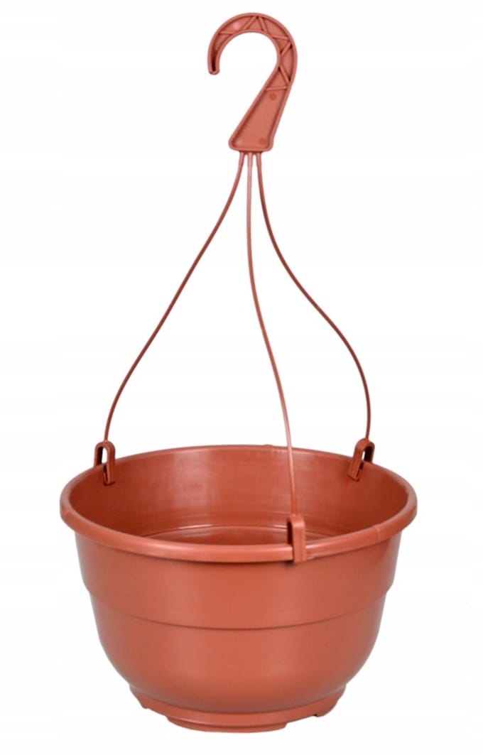 Hangpot 19cm 2,35L - Terracotta - Inclusief Ophanging