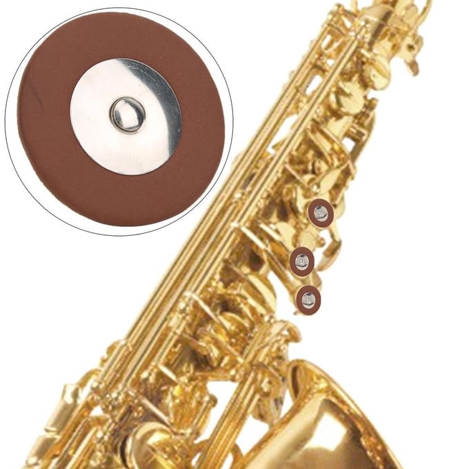 25 stuks Multi Maat Sax Lederen Pads Vervangingsset voor Tenor Saxofoon gray