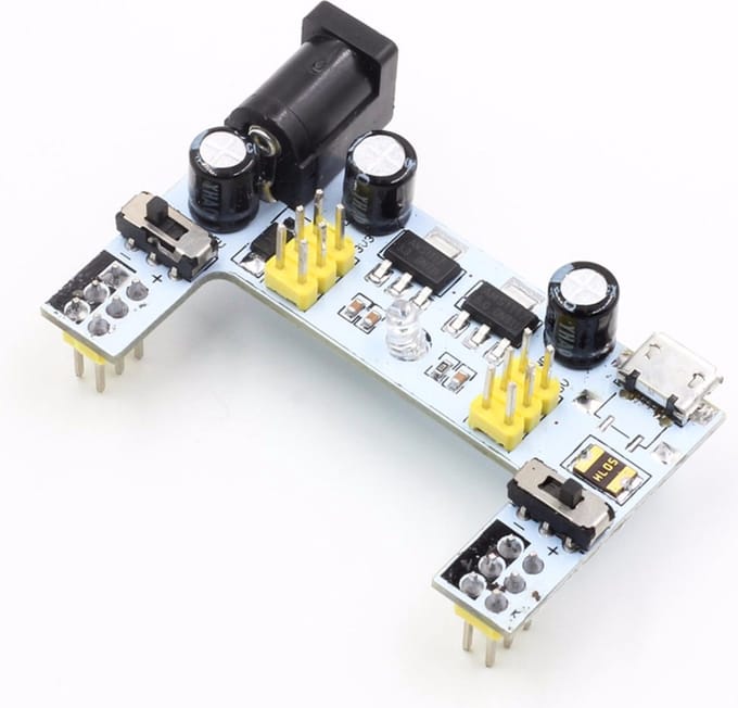 OTRONICÂ® MB102 DC 7-12V USB Interface Breadboard Voedingsmodule 2-kanaalskaart