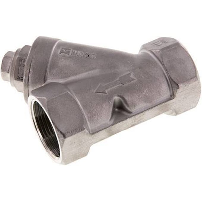 G 1 1/4'' RVS Y-filter 1 mm Maaswijdte 40 Bar - SLSE-114