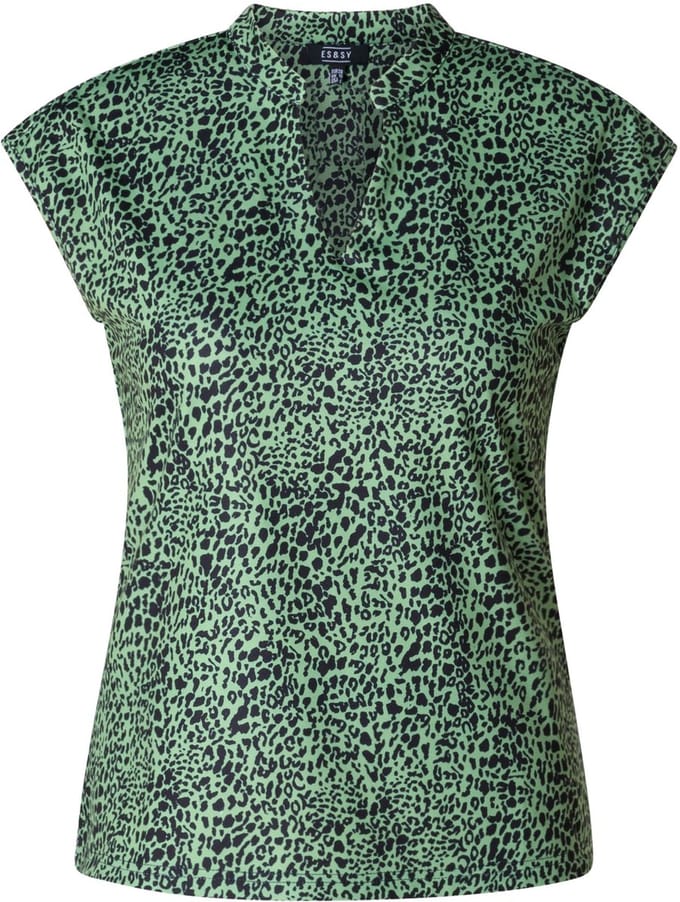 ES&SY Minthe Tops - Green/Multi-Colour - maat 44