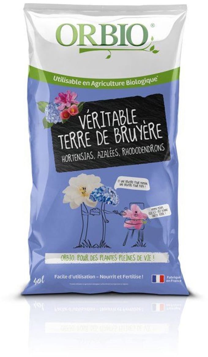 ORBIO – OBITTDB40 – Terre de bruyère – 40 L – zuur substraat
