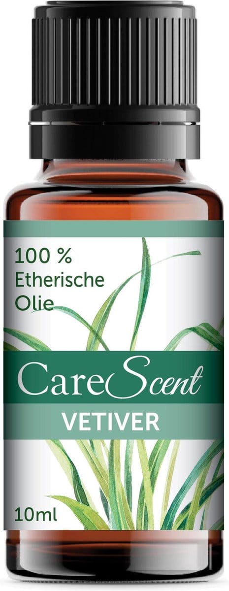 CareScent Vetiver Olie - Etherisch - Aromatherapie - Essentiële Olie - Geur Aroma Diffuser - 10 ml