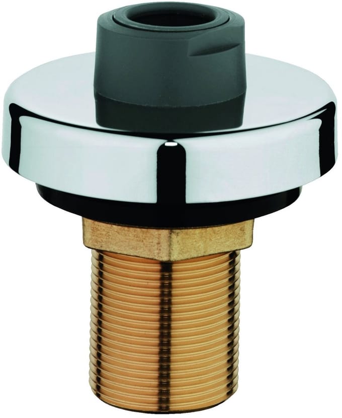GROHE Slangdoorvoer 46487 v. HB 3-gats-badcombin. chroom/donkergrijs, 46487IX0