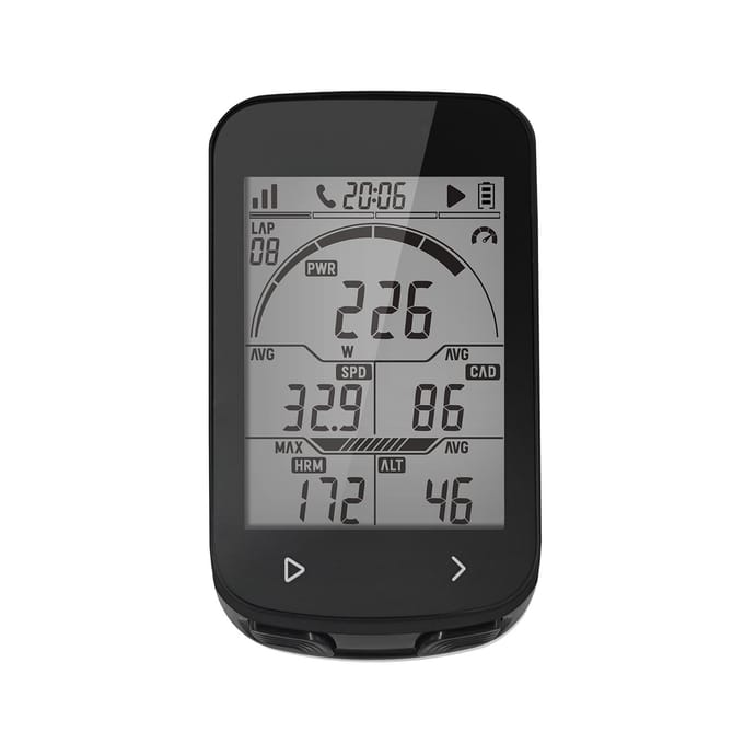 GPS Fietscomputer Waterdicht Draadloze Slimme Fietscomputer Snelheidsmeter 5 Satelliet Systemen 2.6 Inch Groot Scherm zwart